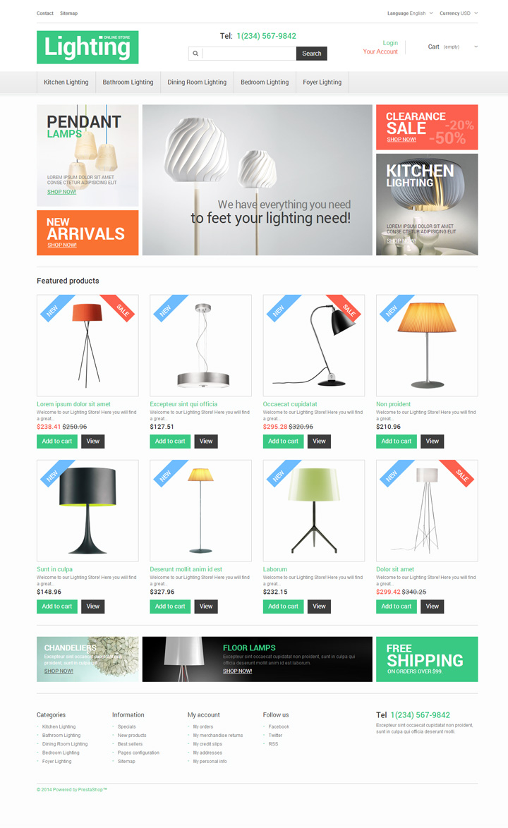 简洁,漂亮,灯具,公网站设计