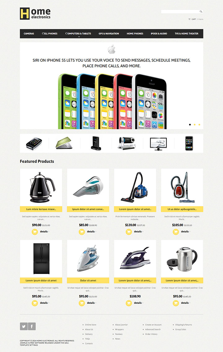 简单,明朗,电子,电器,企业网站设计