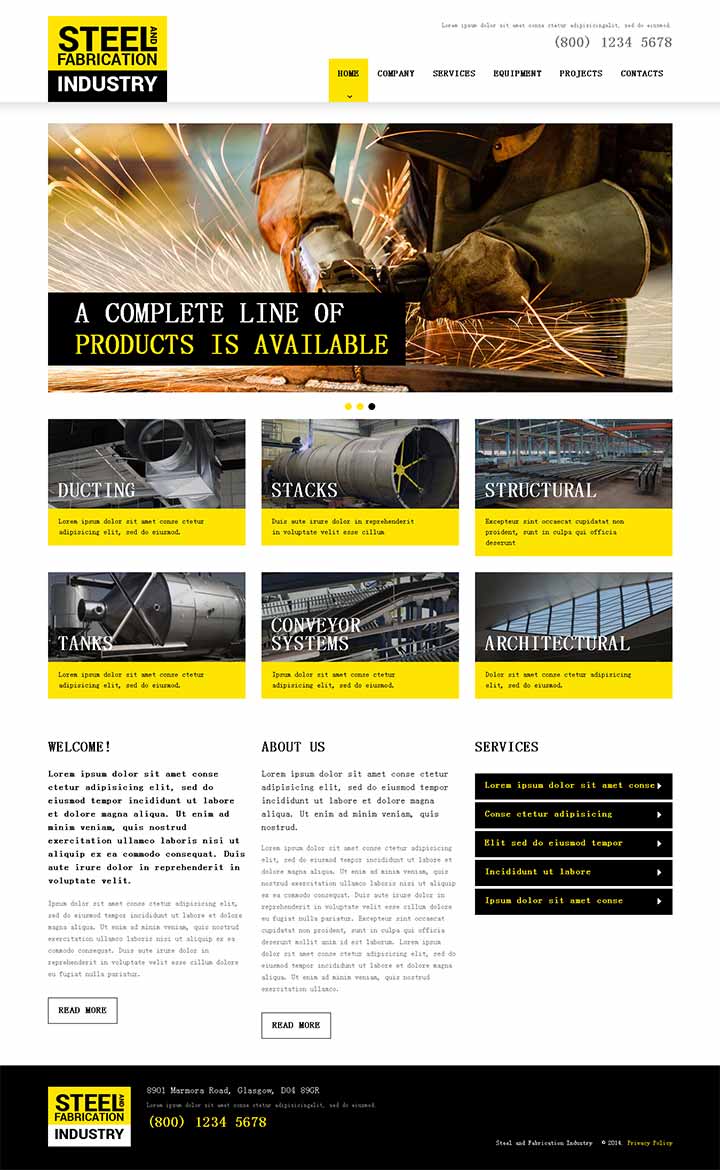 海外工业类网站设计