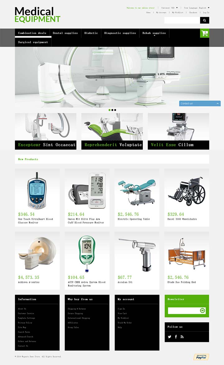 外贸型医疗器械网站设计