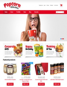 个性大图漂亮的食品公司网站设计