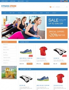 时尚大方的运动类网站设计