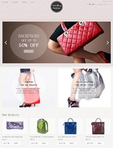 时尚流行的皮具企业网站设计