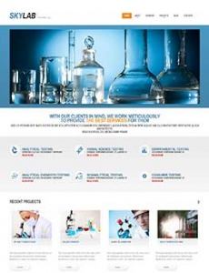 大气稳重的医学网站设计