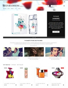 简洁大气的香水网站设计