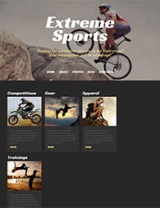 黑色运动型的网站设计