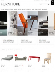 简洁家具展示网站