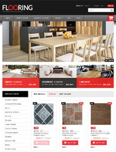 典雅自然的地板网站设计