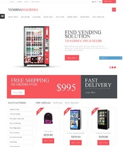 瑞晟外贸推广客户案例——红黑搭配的电器网站设计