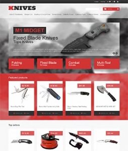 瑞晟外贸推广客户案例——海外刀具类网站设计