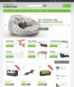 瑞晟外贸推广客户案例——绿色简洁的家具网站设计