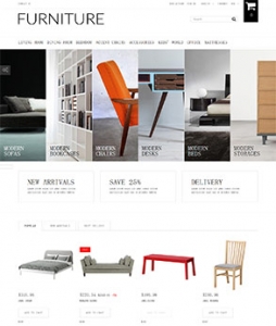 瑞晟外贸推广客户案例——简洁家具展示网站