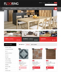 瑞晟外贸推广客户案例——典雅自然的地板网站设计