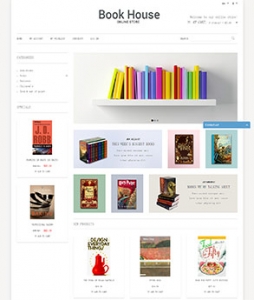 瑞晟外贸推广客户案例——白色简洁的线上书店设计